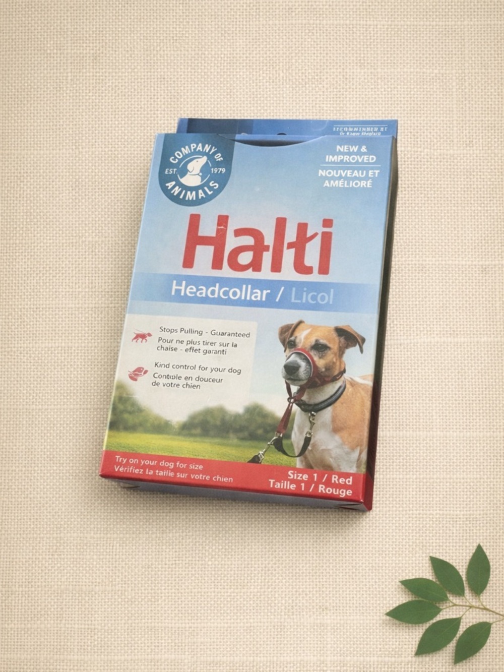 Halti Headcollar – Size 1 (Red) | No‑Pull Training Tool